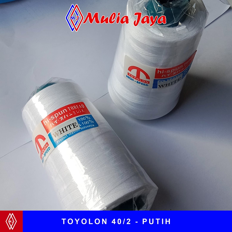 Benang Jahit Toyolon 40/2 Putih / Benang Jahit Merk Toyolon / Benang Toyolon 40/2 / Toko Alat Jahit 