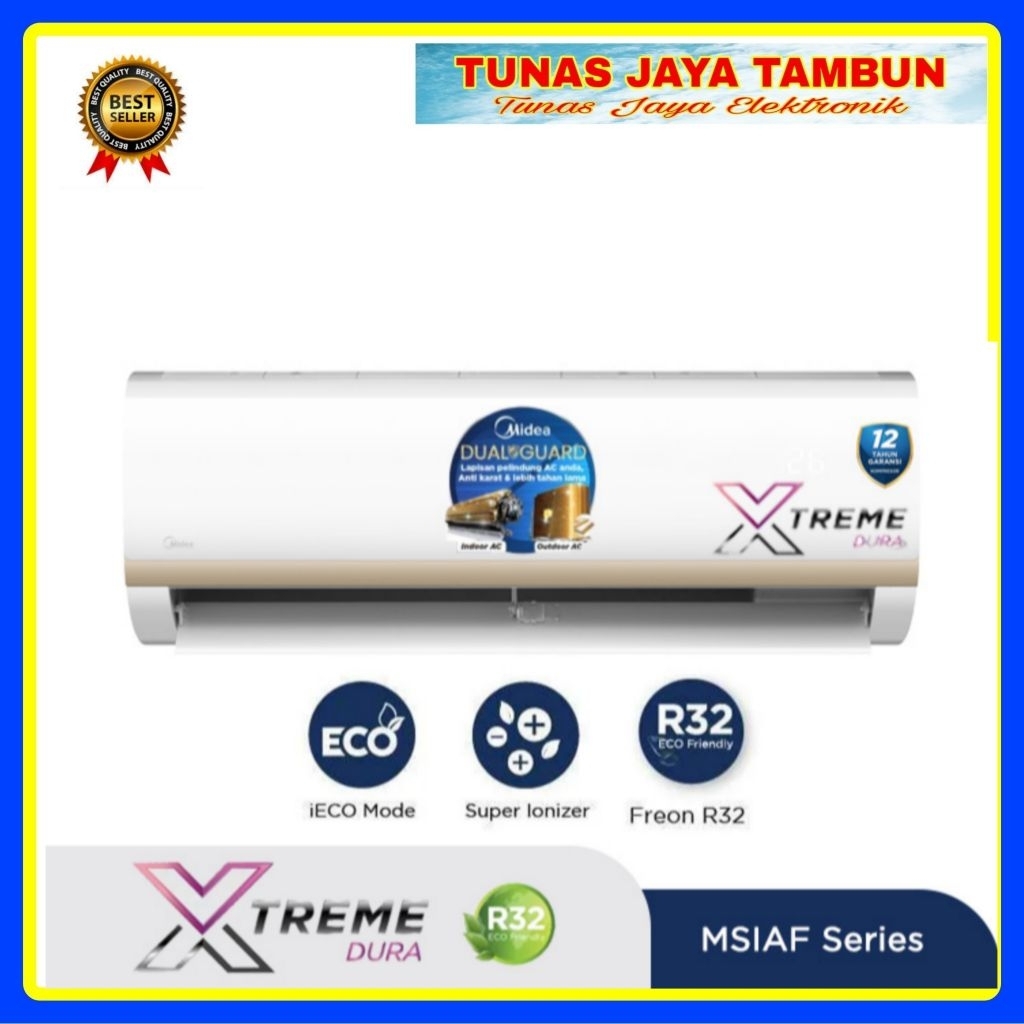 AC MIDEA MSIAF 09 CRDN2 / AC MIDEA 1 PK INVERTER 09 CRDN / MIDEA MSIAF 09CRDN2 INVERTER 1 PK