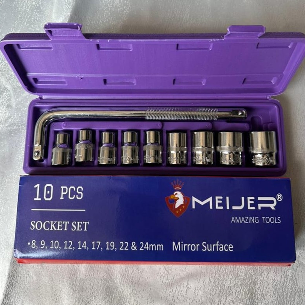 Kunci Sok Set 10 Pcs 8-24Mm MEIJER Tersedia Juga Kunci Sok Shock Set 10Pcs 8 Sampai 24 Tekiro