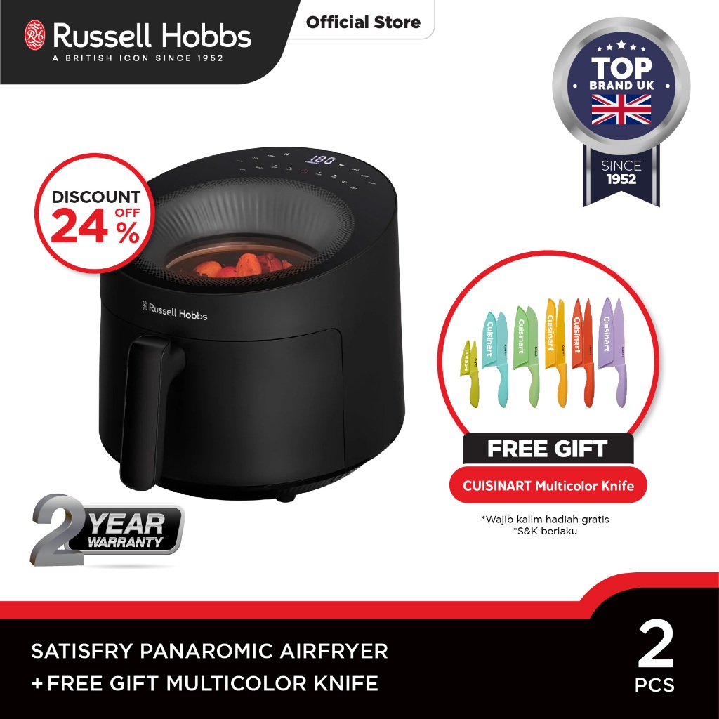Russell Hobbs Satisfry Panoramic Air Fryer 5L