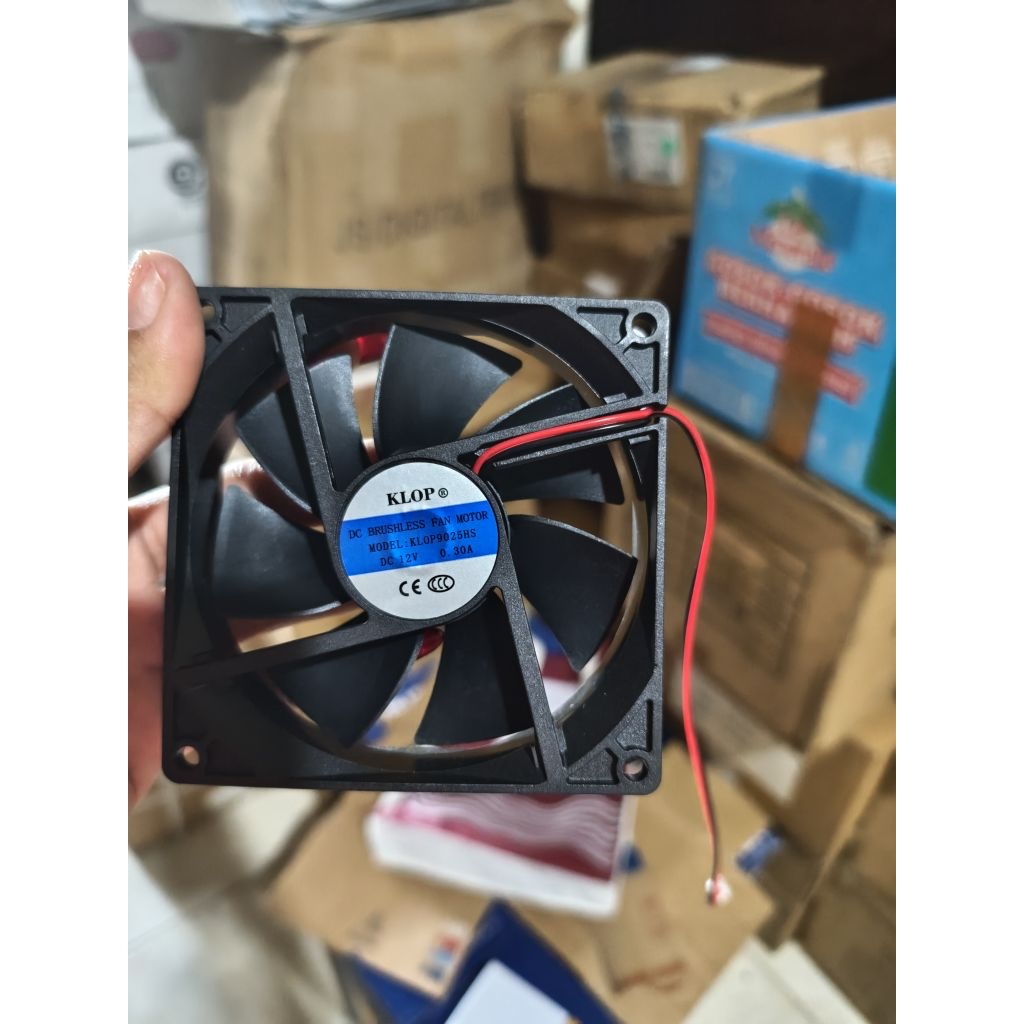 FAN DC 12V UKURAN 9CM KIPAS FAN DC 9CM FAN 9CM 12V KIPAS CPU