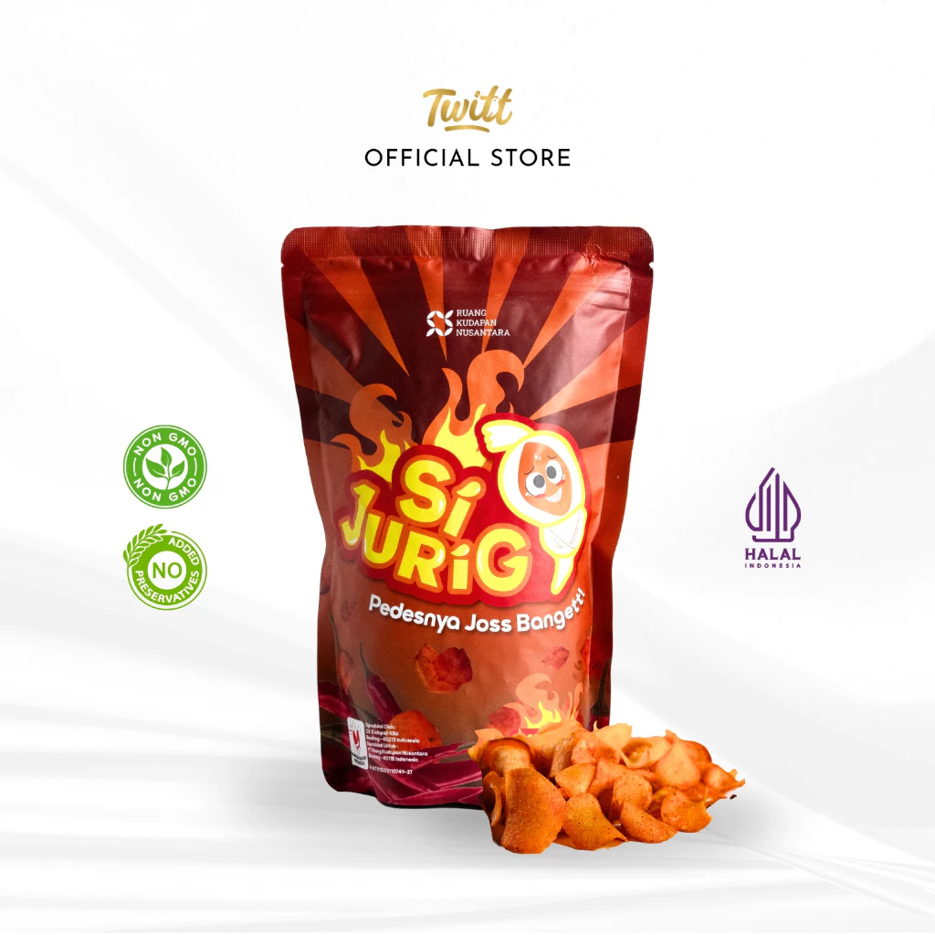 Si Jurig Tempe Sambal Geprek / Popcorn Sambal Geprek / Keripik Singkok Kripjur