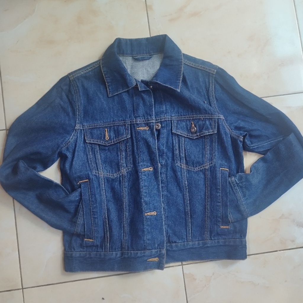 jaket jeans Gu