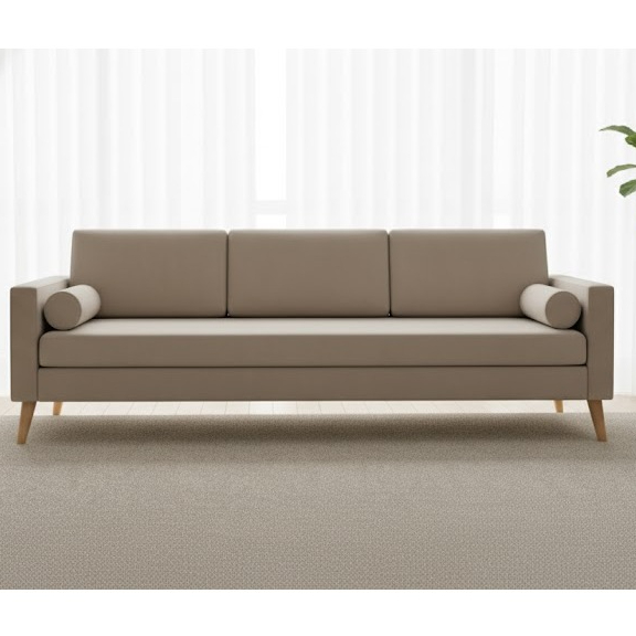 Sofa Minimalis Style Retro Sofa Ruang Tamu Sofa Kantor Kokoh Sofa 3 Dudukan Seater- Kain PVC PREMIUM