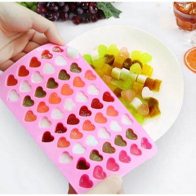 Cetakan silikon love mini / Cetakan coklat / Cetakan puding agar jelly / Cetakan es batu kecil
