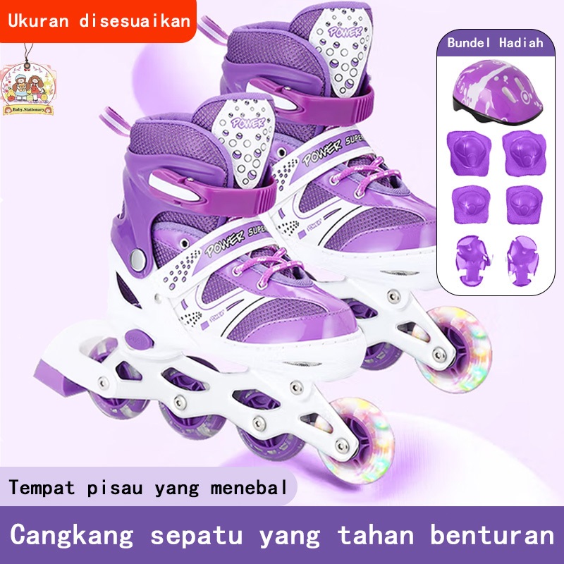 Sepatu Roda Anak Model Bajaj - Roda 4 Import, Cocok Laki 3 Tahun & Perempuan 5 Tahun