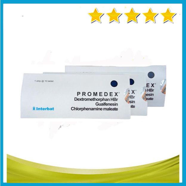 PROMEDEX STRIP 10 Tablet - Obat Batuk Alergi Kering Berdahak