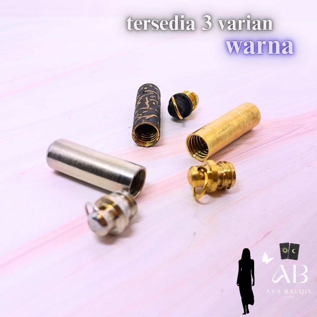 Aksesoris Liontin Tabung Kecil - Liontin Minimalis 3.5cm untuk Daily Wear