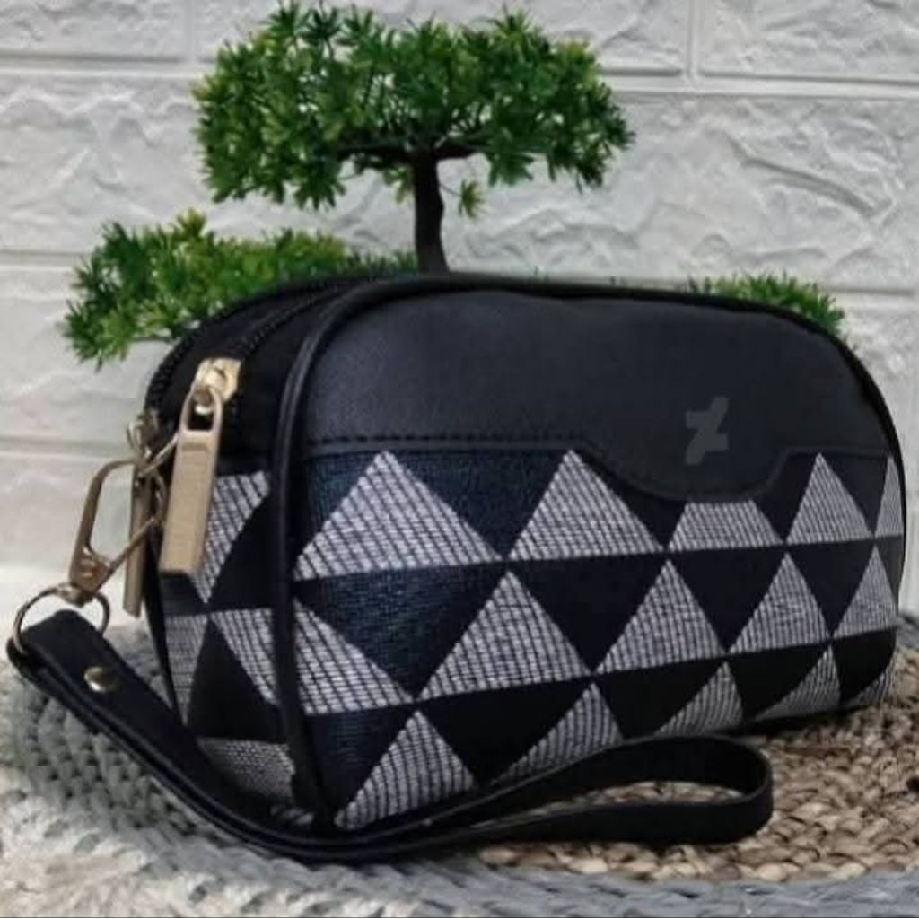 Khanza1 Clutch - DOMPET POUCH WANITA 2 REST 2 RUANG BERKUALITAS / DOMPET HP KOIN DAN KARTU