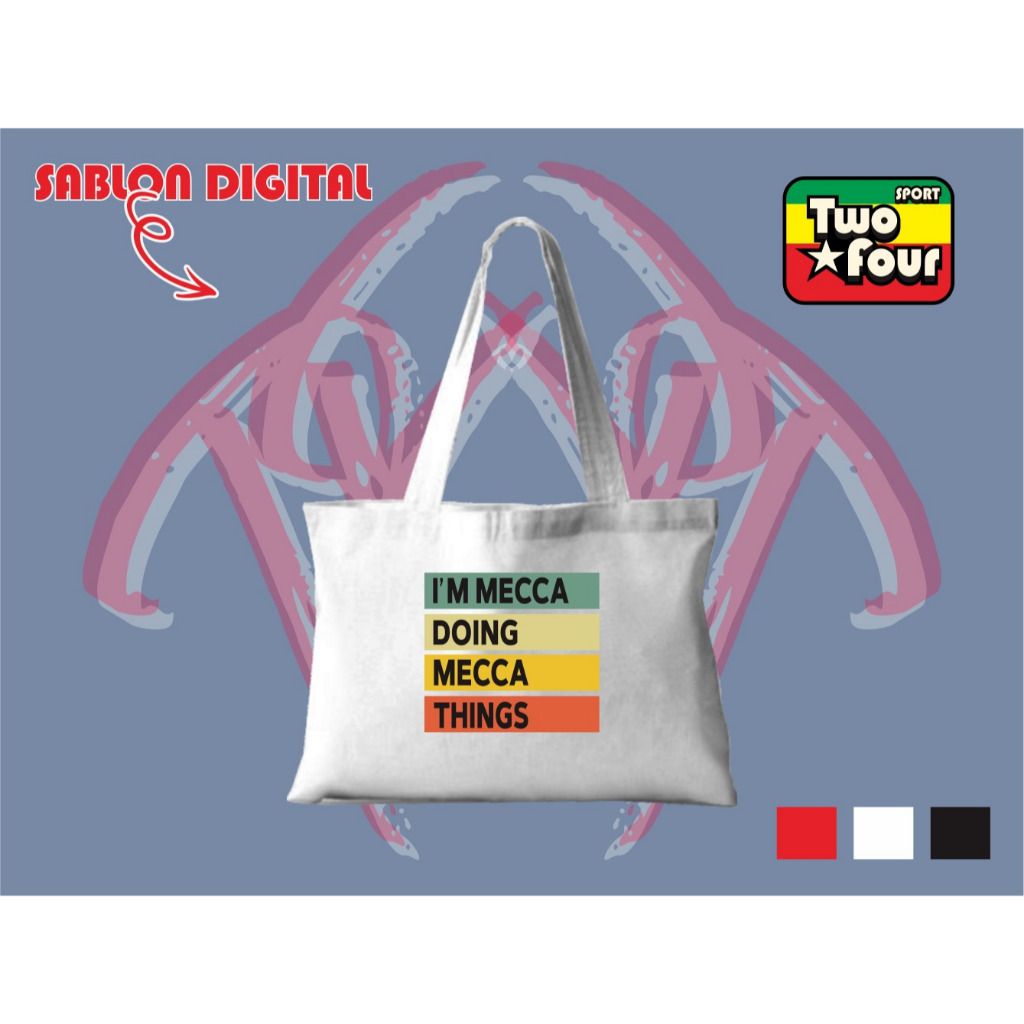 TAS oleh oleh saudi arabia mecca banyak model TOTEBAG mecca arab saudi banyak model