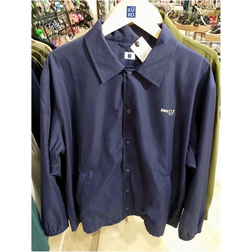 Suko Graphic Coach Print Jacket Pria