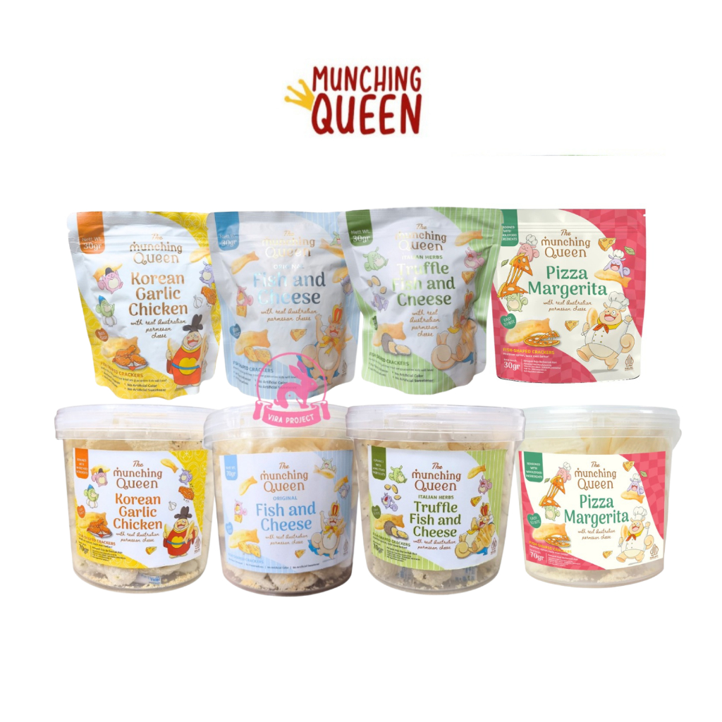 12+ MUNCHING QUEEN FISH AND CHEESE/POTATO CHIPS / CEMILAN ANAK / KERUPUK ANAK / KERIPIK KENTANG ANAK