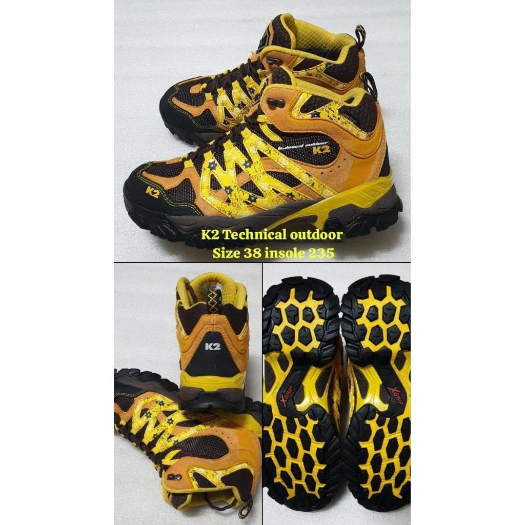 Sepatu hiking outdoor K2 goretex technical outdoor (38-235) Sepatu Gunung trekking