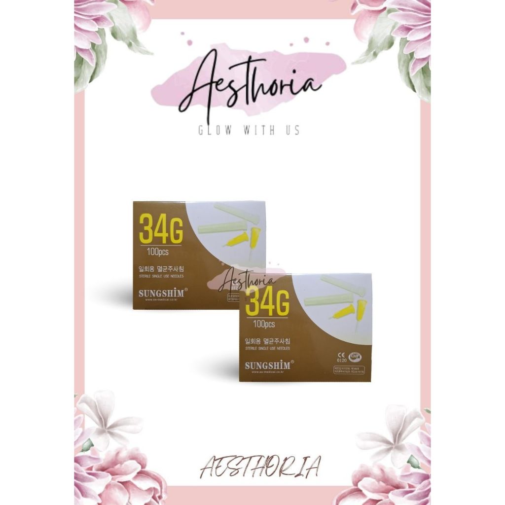 [Eceran] Sungshim Jarum Meso Needle 34G x 1,5mm 2,5mm 4mm