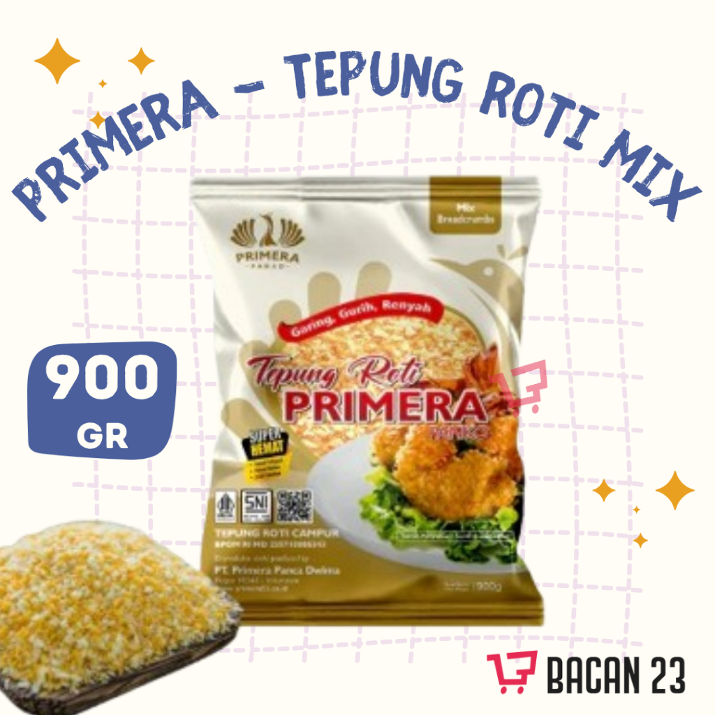 Primera Tepung Roti Mix (900 gr) / Tepung Roti / Tepung Mix - Bacan23