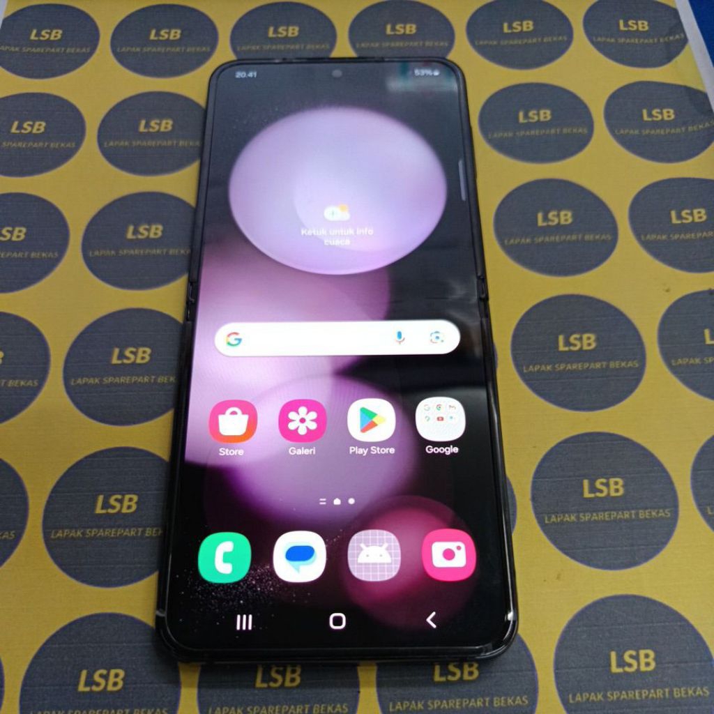 LCD FULLSET FRAME SAMSUNG Z FLIP 5 F731 ORIGINAL BEKAS