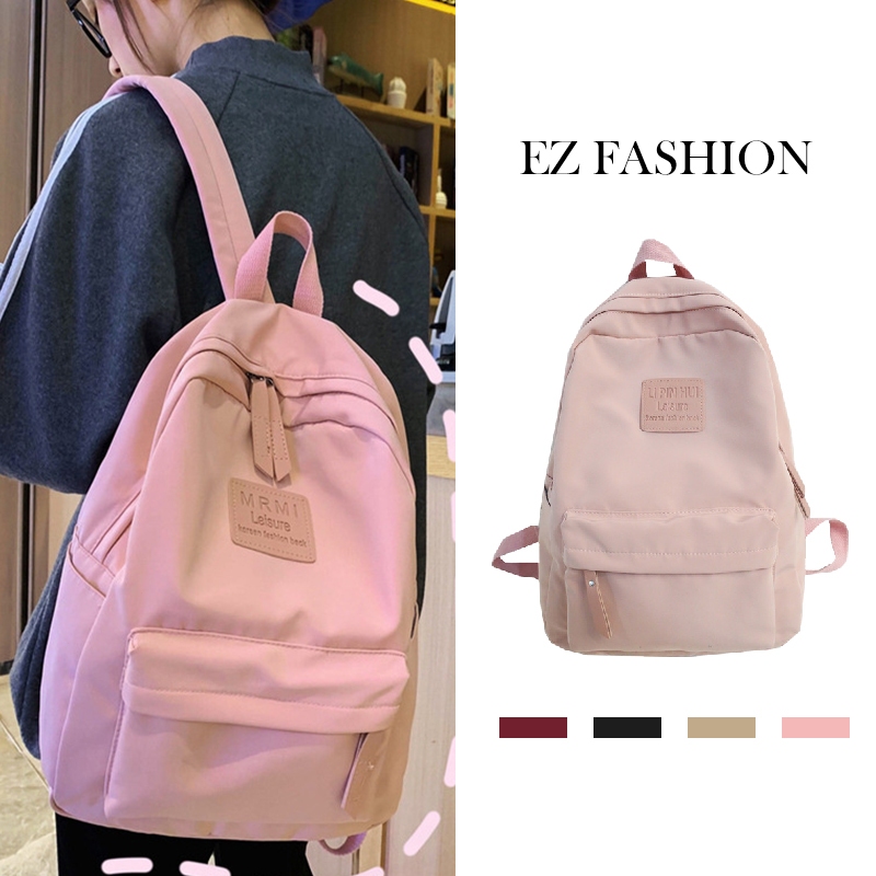 Tas Ransel Wanita Premium Kanvas Diskon Tas Ransel Pria Wanita Kanvas Hitam Laptop