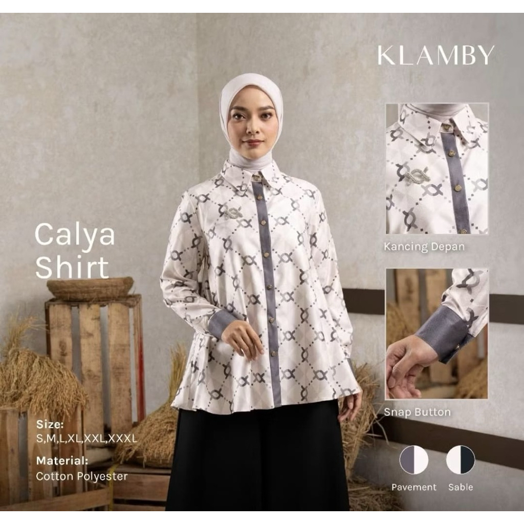 wearing klamby Calya shirt