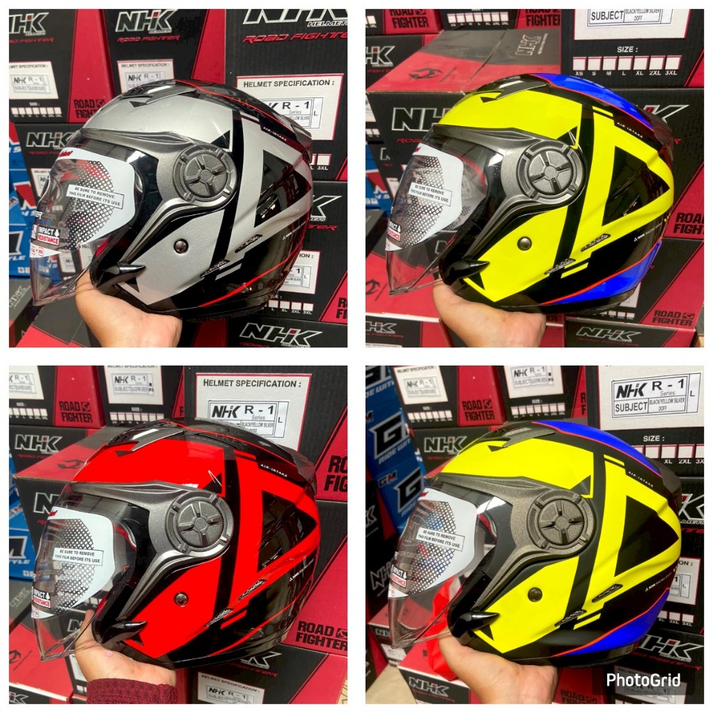 HELM NHK GLADIATOR MOTIF GRANDE DOUBLE VISOR