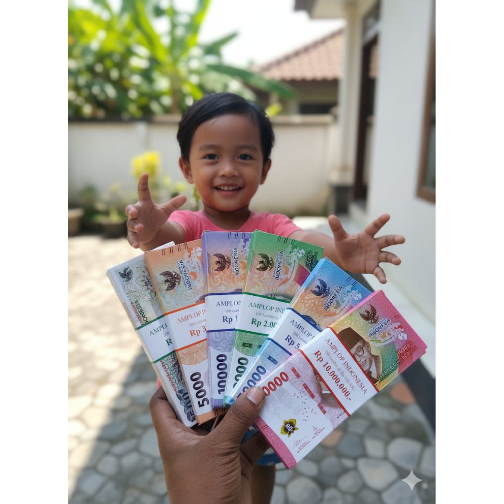 50 PCS AMPLOP lebaran gepokan uang amplop gepokan 3D amplop lucu