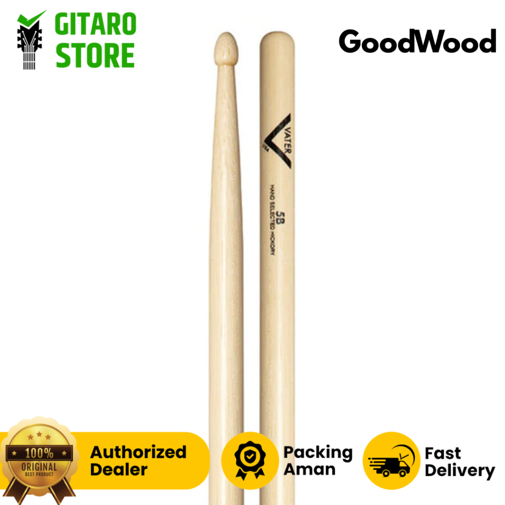 Stick Drum VATER VH5BW WOOD TIP 5B Hickory DRUM STICK