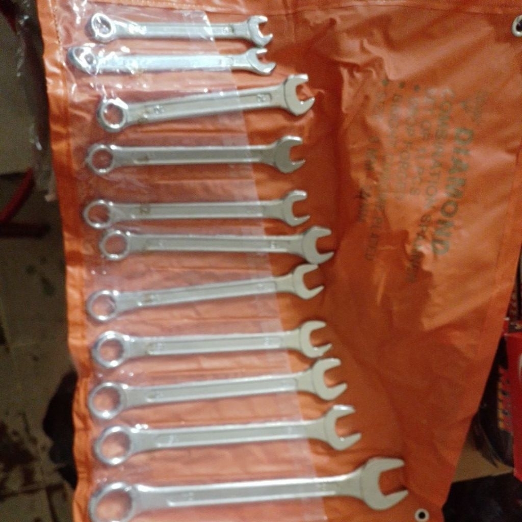 kunci ring pas 8-24 mm-11pc kunci ring pas 8,9,10,11,12,13,14,17,19,15,24