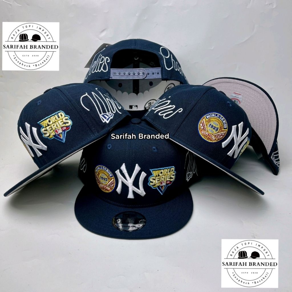 6. SARIFAH BRANDED - KOLEKSI SNAPBACK NY - Topi Snapback NY YANKEES Import - Topi Pria