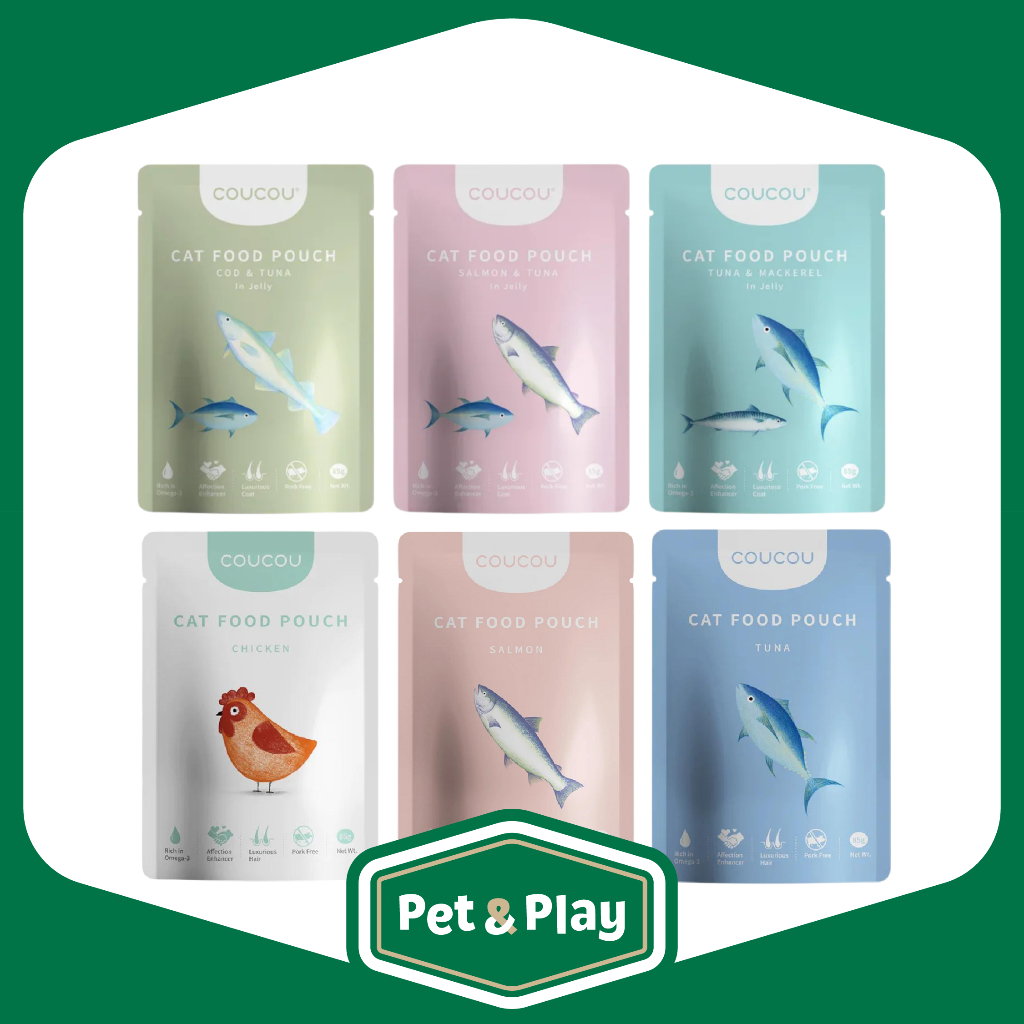 Coucou Pouch Wet Food 85 Gr / Makanan Basah Kucing