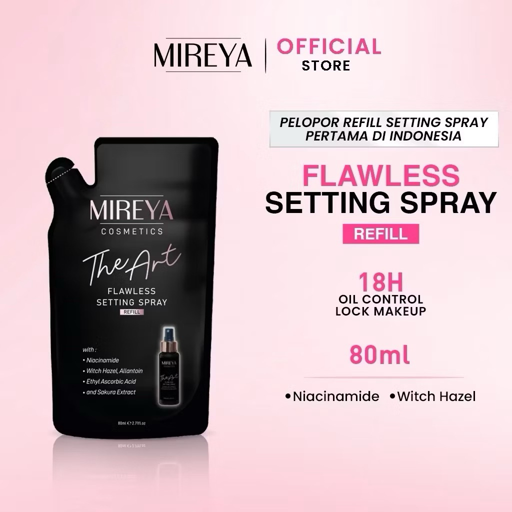 Setting spray mireya (kemasan refill)