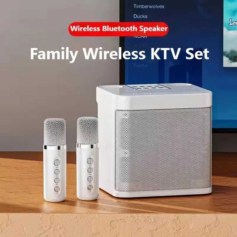 AH - BAFOVY Speaker Bluetooth Karaoke Portable with 2 Microphone 10W - WJ-A826