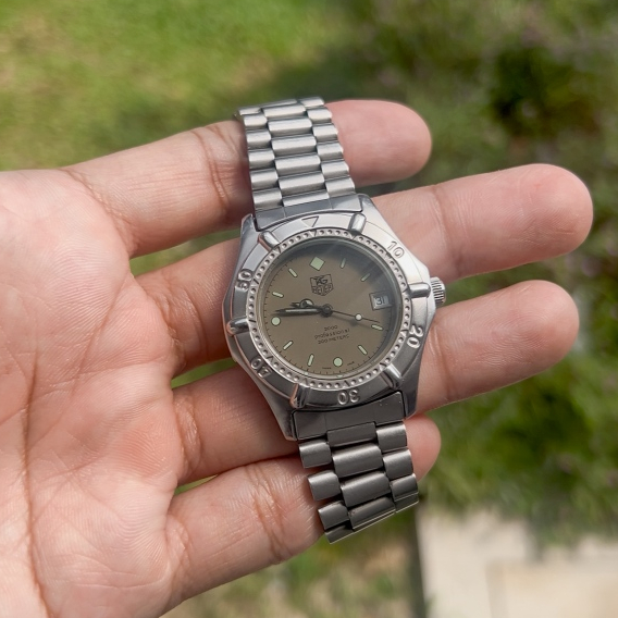 Jam Tangan Vintage Tag Heuer 2000 - Professional 200M - 964 013 - Tropical Dial