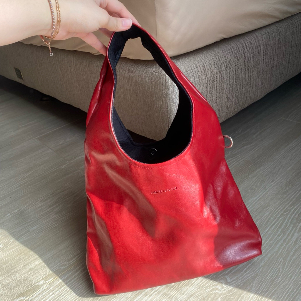 Limited Studio Small Cloud Bag - Cherry Red