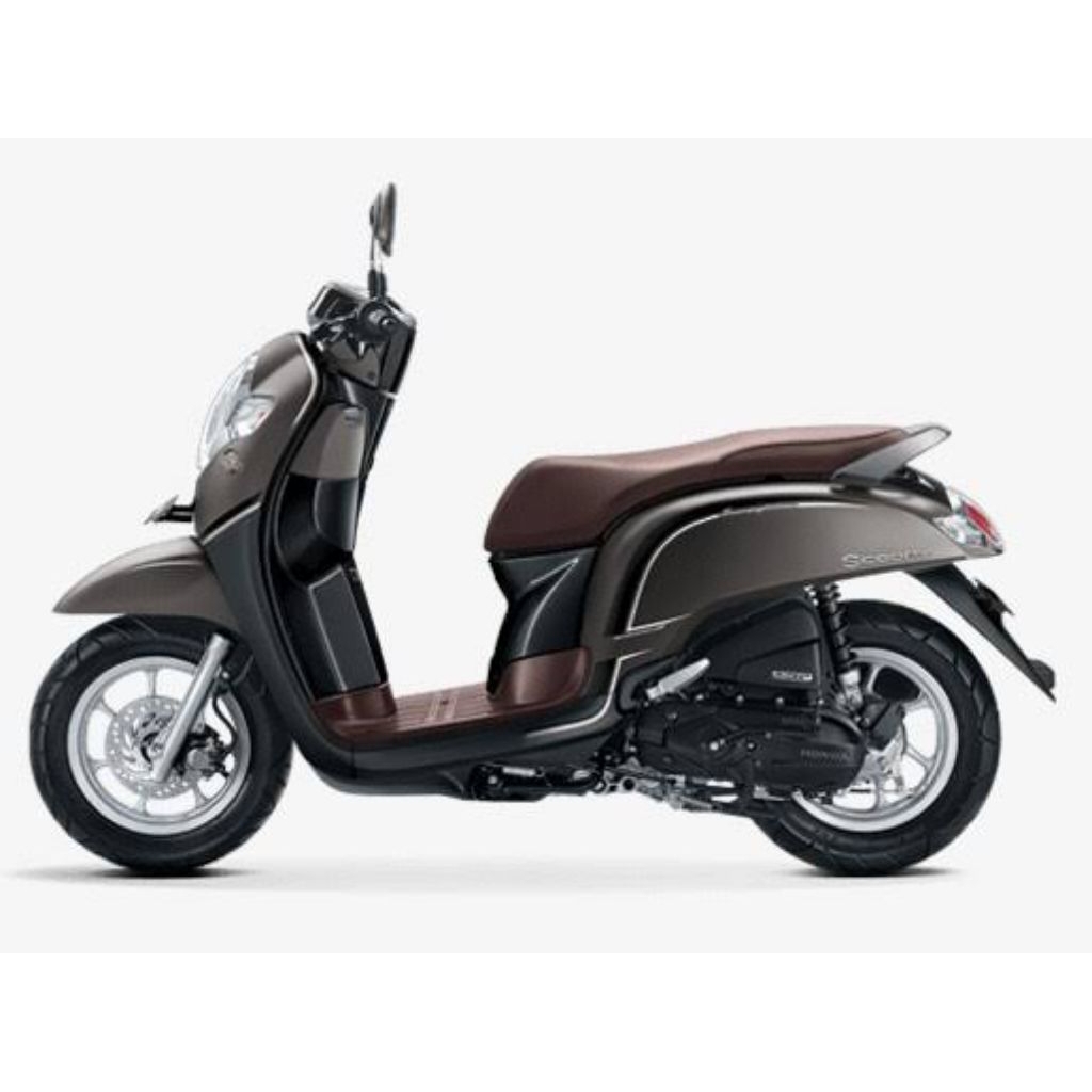 Striping Honda Scoopy Stylish 2017 2018 Abu abu Sticker lis stiker body honda scoopy matte brown 201