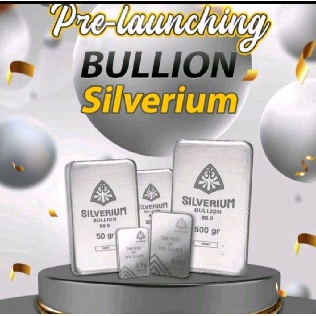 LM Silverium Bullion 3,3 Gram dan 9.9 Gram (Free Logam Mulia 0,001 g)