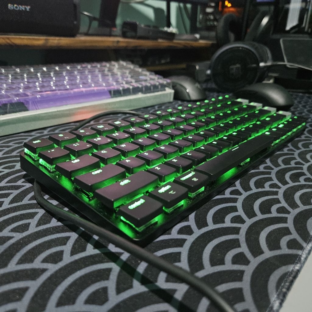 Keychron K3 v2 low profile mechanical keyboard - optical brown switch + keycaps hitam [Second/Like N