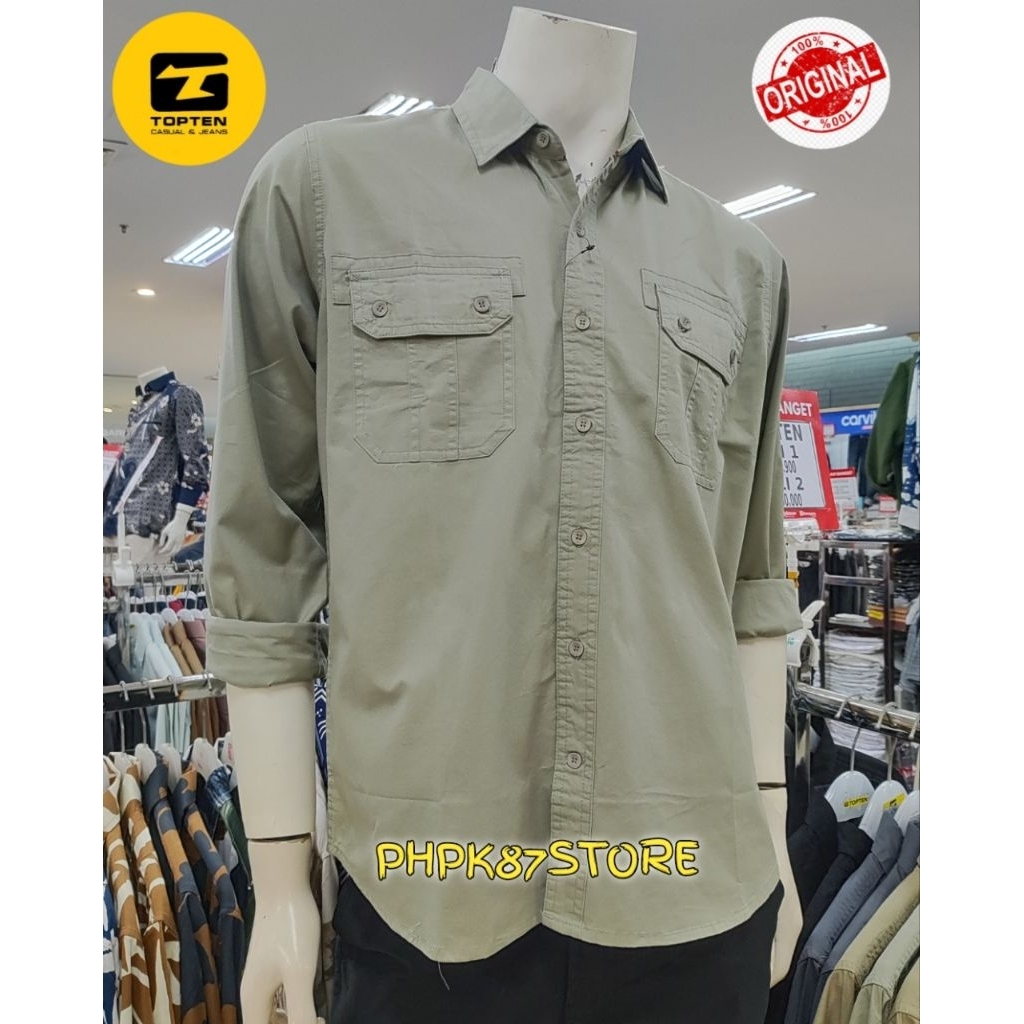 TOPTEN KEMEJA PANJANG PRIA CASUAL