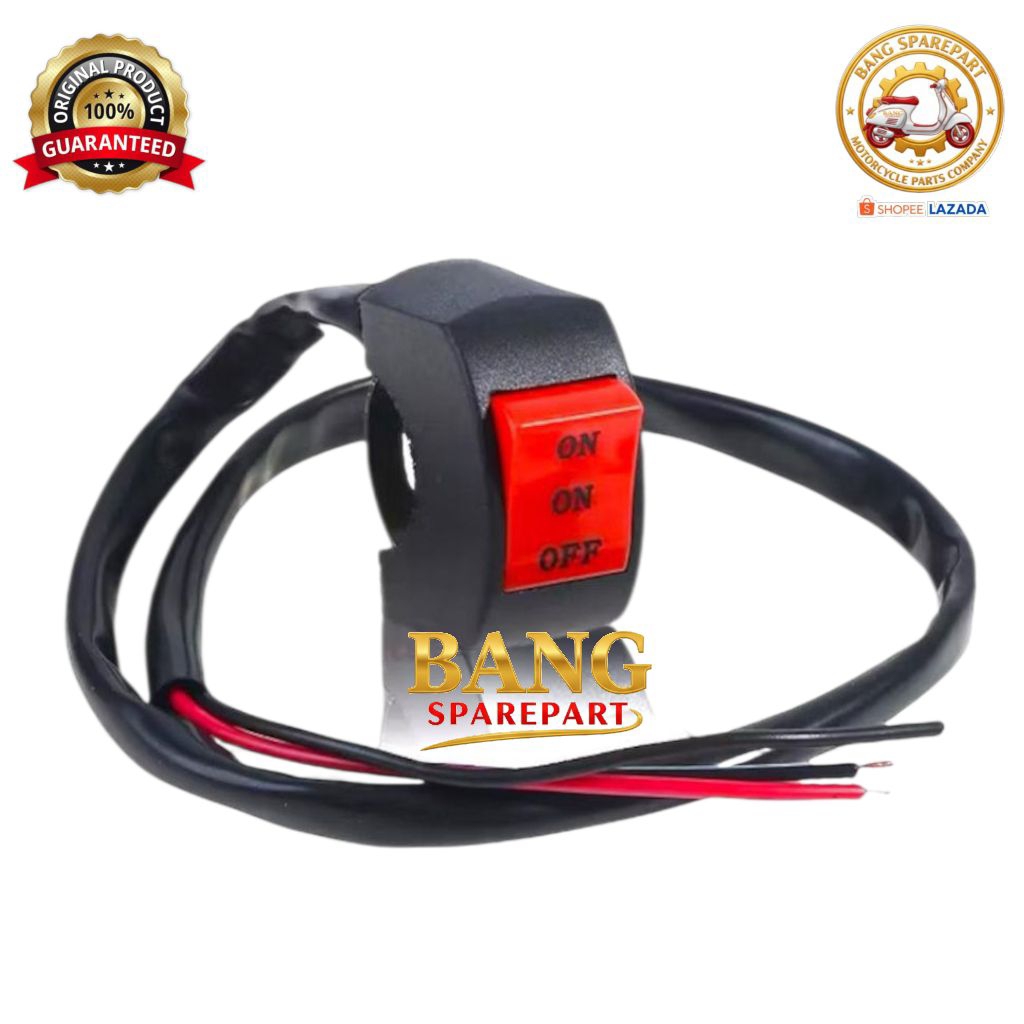 Saklar 3 Tombol ON ON OFF Saklar Stang Motor 3 Mode