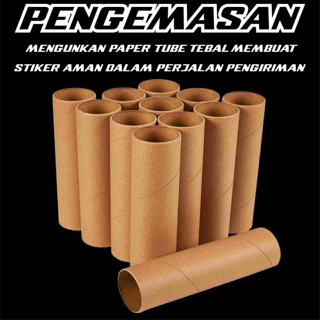 Tambahan Pipa Karton Tebal Untuk Packing Stiker Dinding