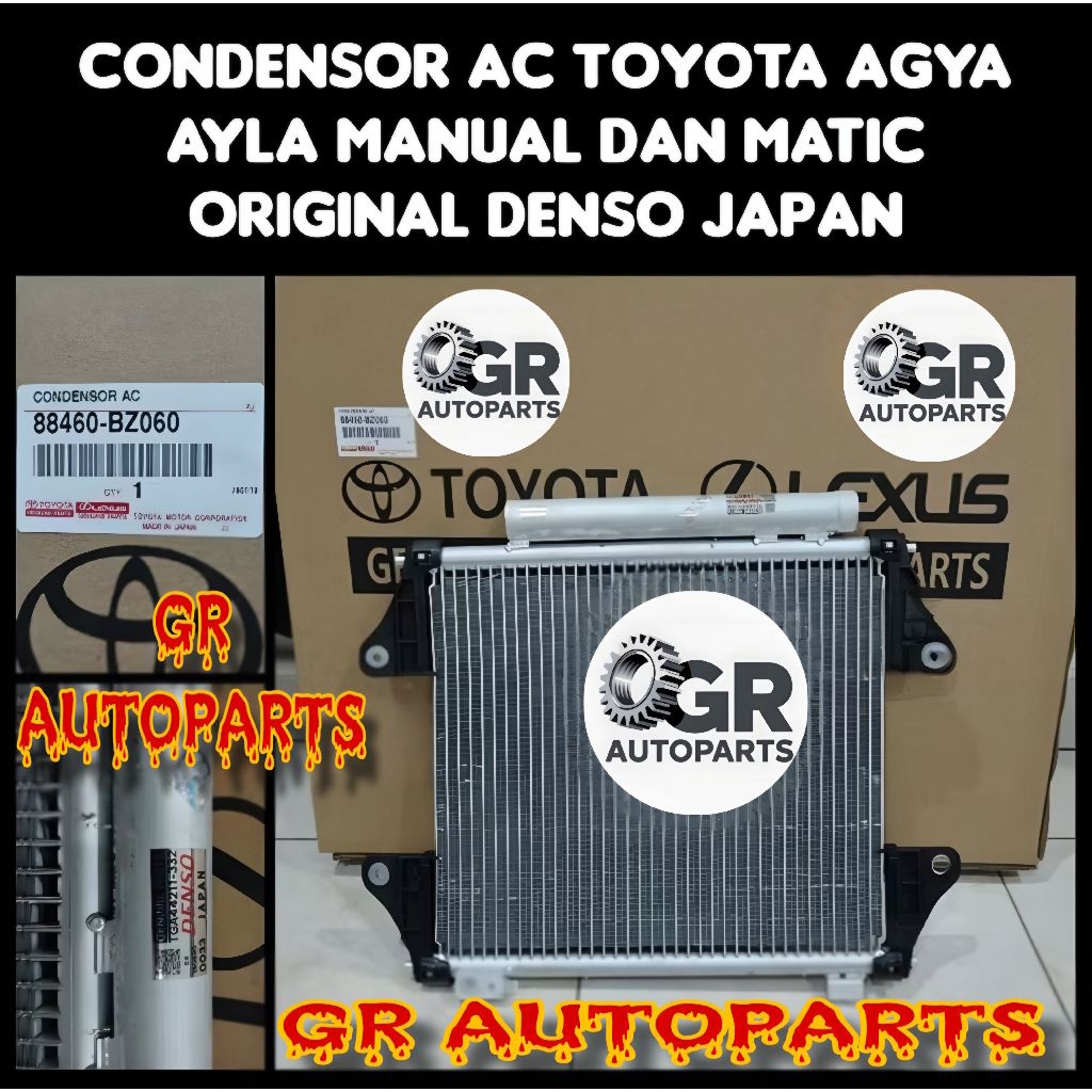 CONDENSOR AC KONDENSOR TOYOTA AGYA / AYLA DENSO JAPAN