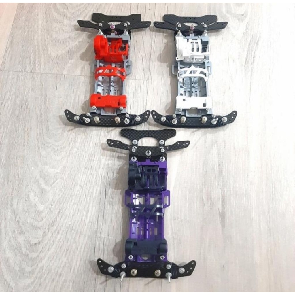 Tamiya STO super 2 chasis suspensi pivot anchor carbon