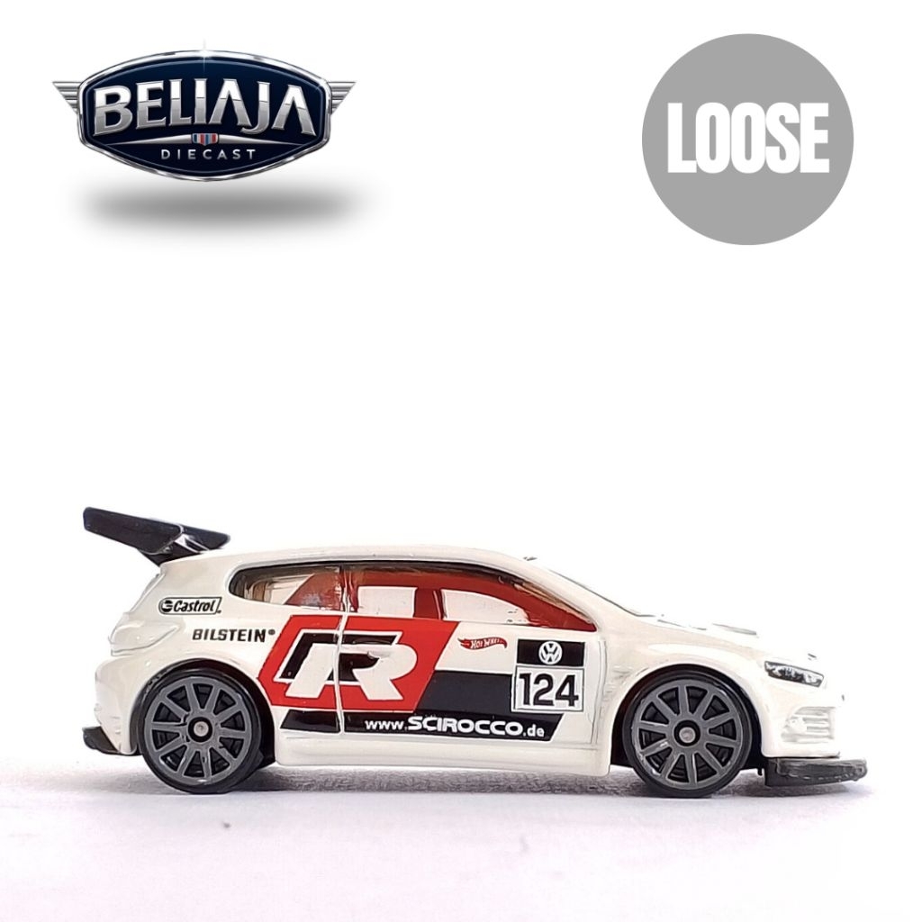 HOT WHEELS VOLKSWAGEN SCIROCCO GT4 WHITE LOOSE