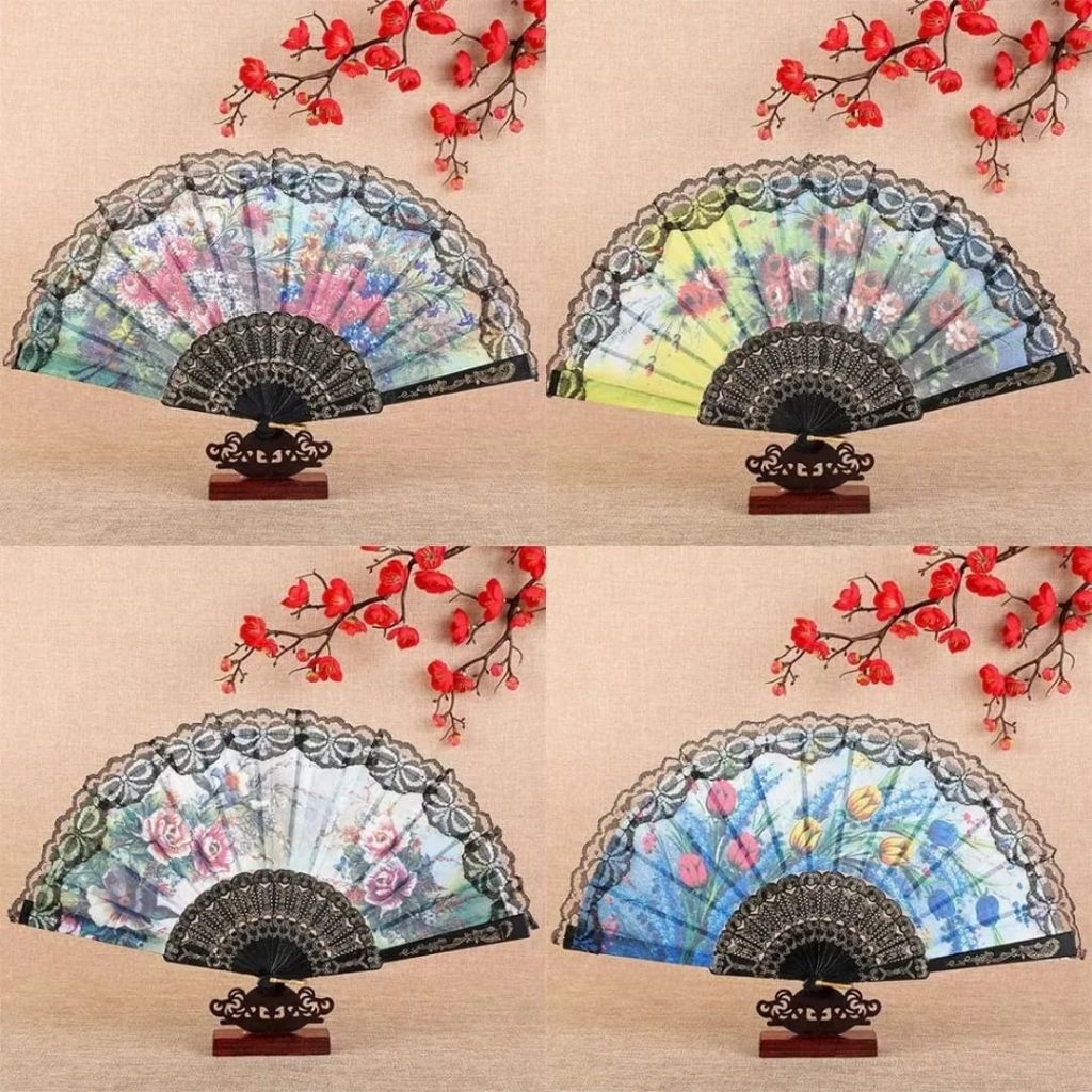 KIPAS LIPAT SPANYOL / KIPAS TANGAN LIPAT / KIPAS LIPAT SOUVENIR / KIPAS TANGAN RENDA