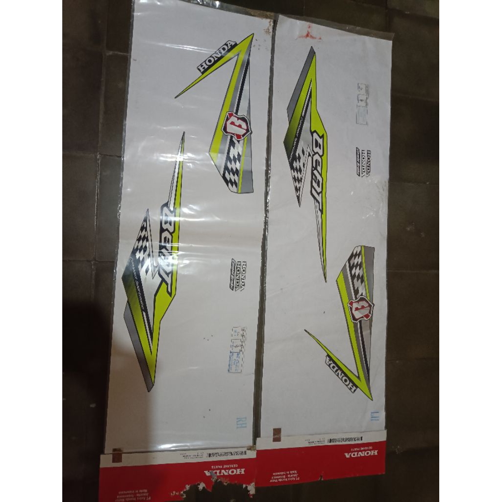Striping stiker sticker motor Honda beat fi injeksi new terbaru original ORI baru ahm nos fullset se