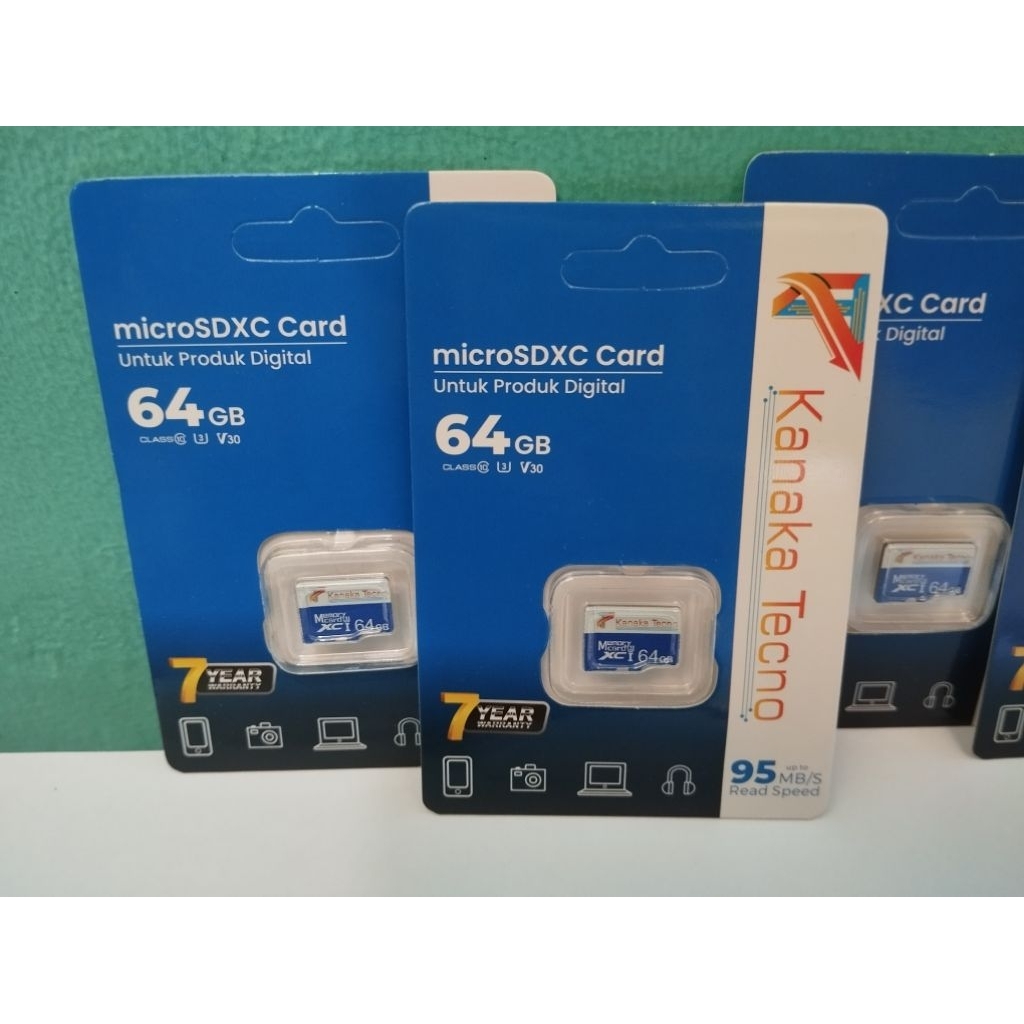 Memori MicroSD card 64gb Kanaka Tecno memori card cctv dan Hp