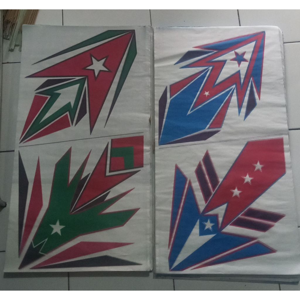 BACA DESKRIPSI DULU SEBELUM BELI LUR, KERTAS LAYANGAN SABLON 18gram  ( DI KIRIM RANDOM YAH )