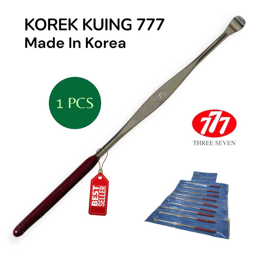 Korek Kuping 777 Stainless Original Pembersih Telinga Harga Satuan Silver anti karat