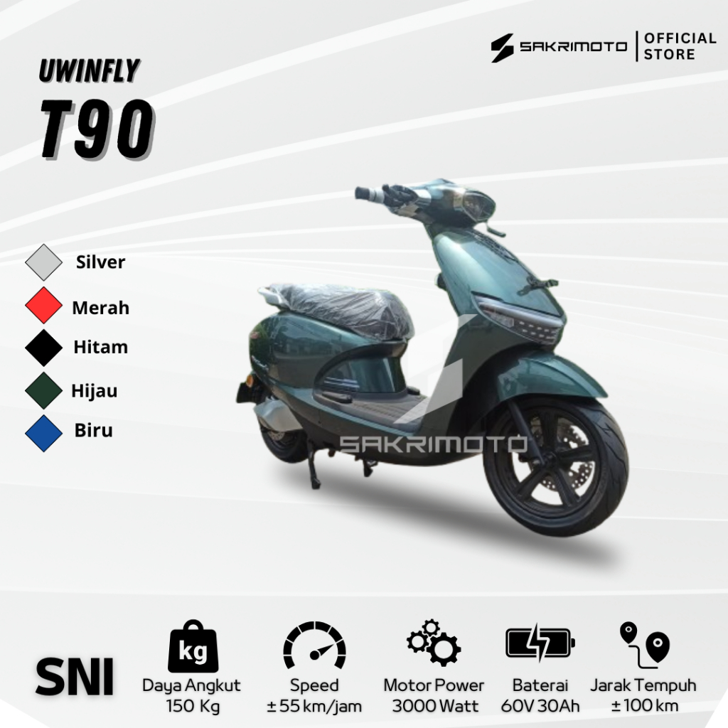 Uwinfly T90 Motor Listrik Dinamo 3000W