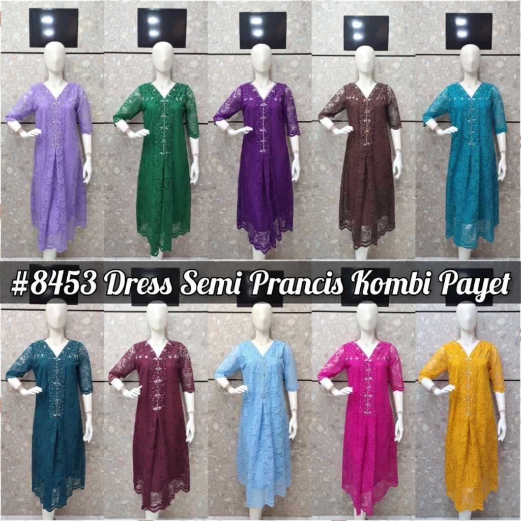 SUPER/8453/BANYAK WARNA/ LD96-120CM/BROKAT SEMI PRANCIS