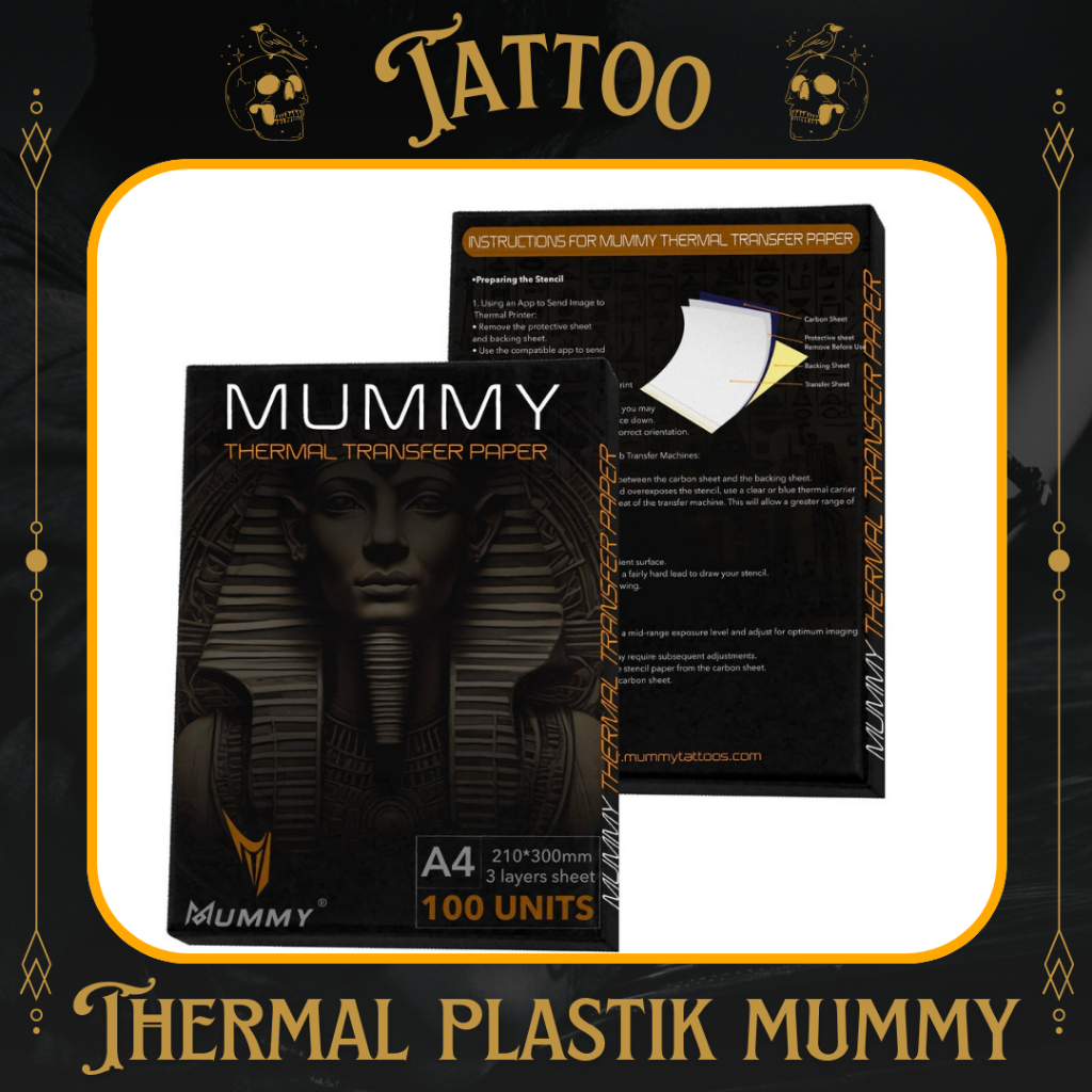 Thermal Paper Tattoo Classic Printer Kertas Termal Plastik Jiplak Gambar Tato Permanen Eceran merk M