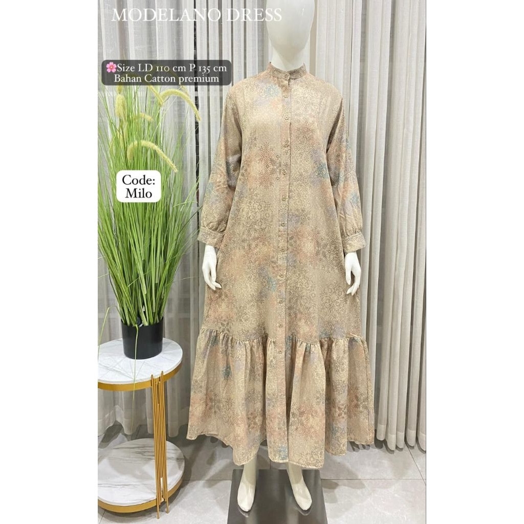 MODELANO DRESS BAHAN COTTON PREMIUM BY 3POINT BOUTIQ 3 POINT